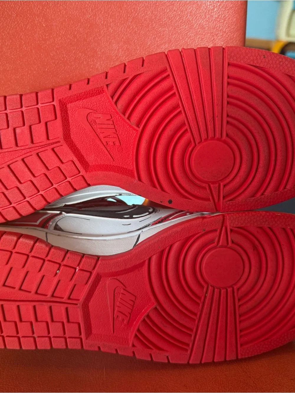 Size 10 - Nike Dunk 2025 Low St. John's, Custom Hand Painted “ CARTOON TIME “